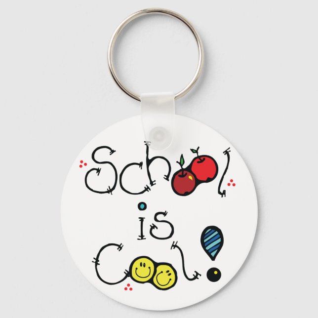School Is Cool Keychain (Front)