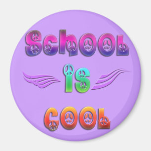 School is Cool - Peace Magnet