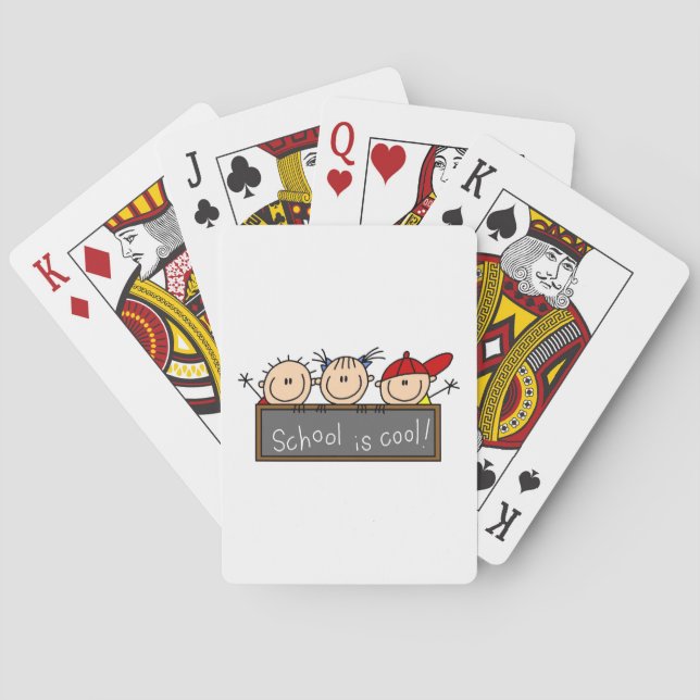School is Cool Playing Cards (Back)