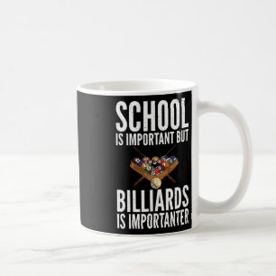 School Is Important But Billiards Is Importanter B Coffee Mug