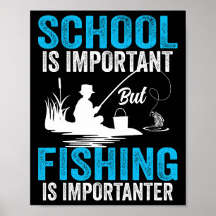 School Is Important But Fishing Is Importanter Men Poster