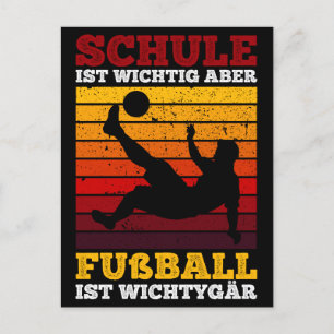 School is important, but football is important postcard