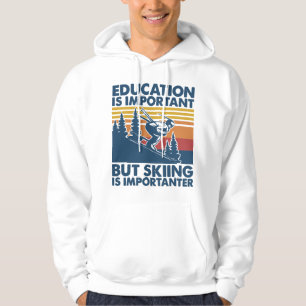 School Is Important But Skiing Is Importanter Funn Hoodie