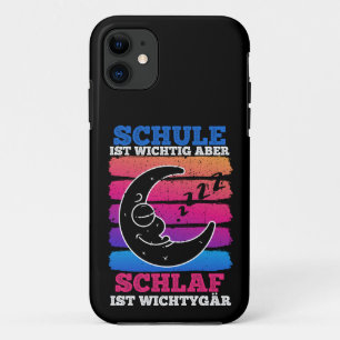 School is important But sleep is more important iPhone 11 Case