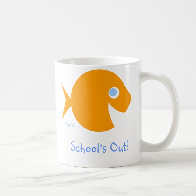 School Is Out Last Day of Class Teacher Vacation Coffee Mug (Right)