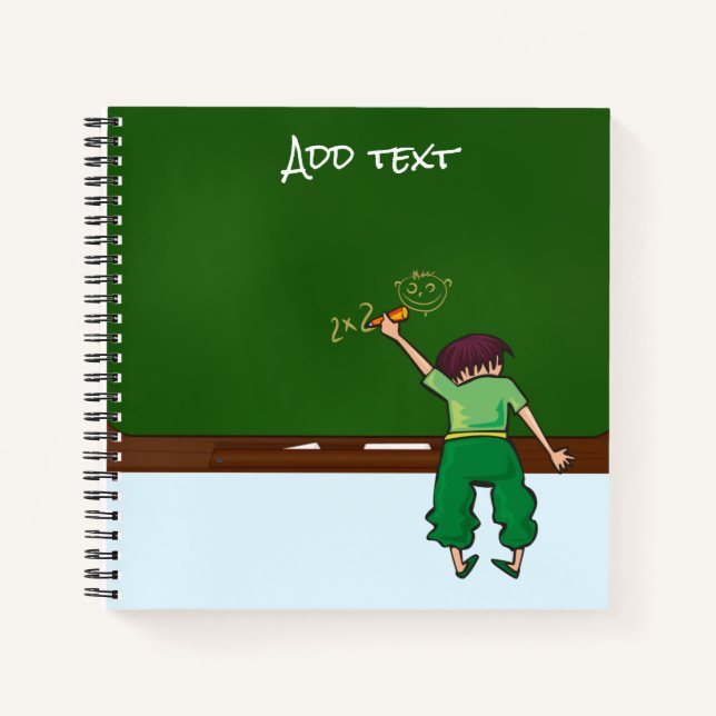 School Kids Chalkboard Notebook (Front)