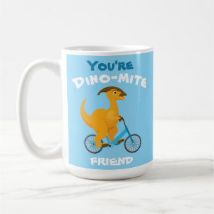 School kids Valentine's dinosaur friendship gift Coffee Mug
