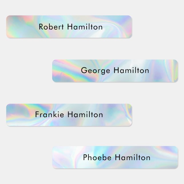 School Kids Waterproof Holographic Name  (Group)