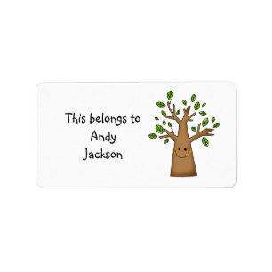 School Labels ( cute tree )