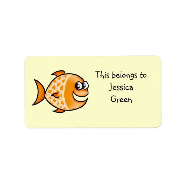 School Labels (fish) (Front)
