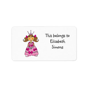 School Labels (princess)