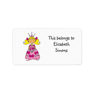 School Labels (princess)