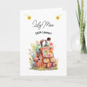 School Leavers Gardener Back Pack Card
