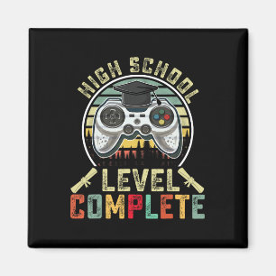 School Level Complete Gamer School Graduation Gift Magnet