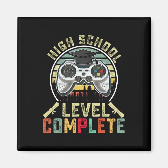 School Level Complete Gamer School Graduation Gift Magnet (Front)