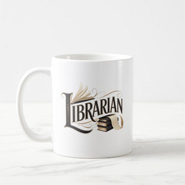 School Librarian Appreciation Gift Coffee Mug (Left)