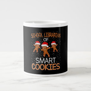 School Librarian Mart Cookies Christmas Gift Large Coffee Mug
