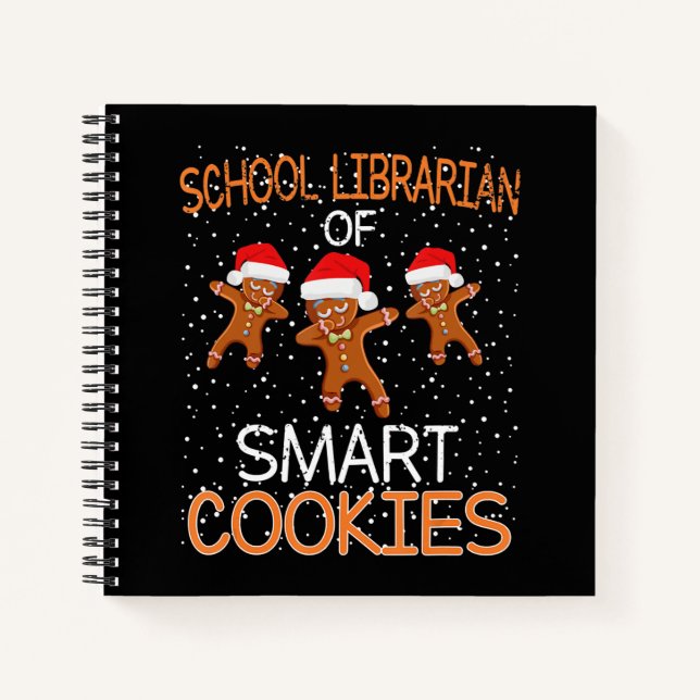 School Librarian Mart Cookies Christmas Gift Notebook (Front)