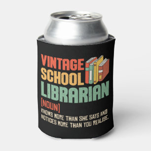 School Librarian Pronunciation Funny Can Cooler