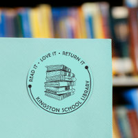 School Library Read It Love it Return It Customise
