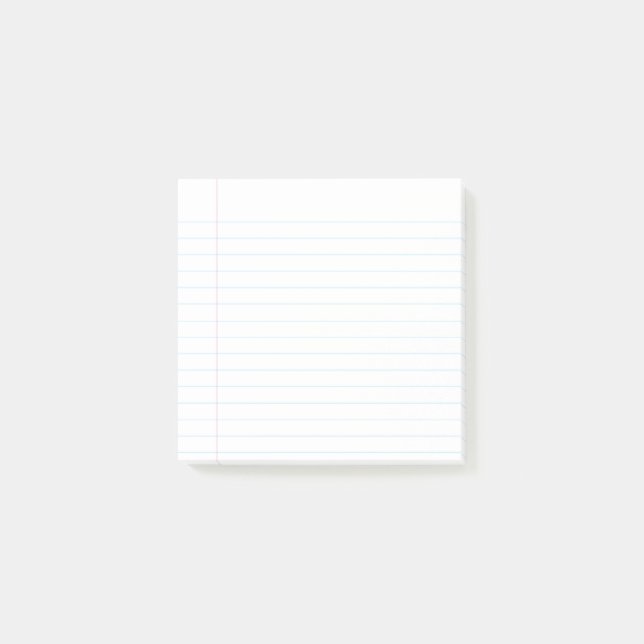 School Lined Sticky Notes (Front)