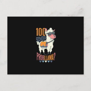 School Llama Postcard