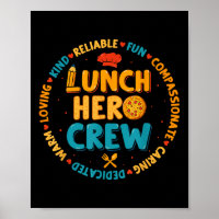 School Lunch Hero Squad Funny Cafeteria Workers Cr