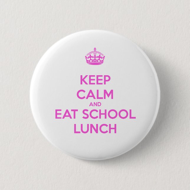 School Lunch Lady Loves Nutrition 6 Cm Round Badge (Front)