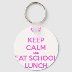 School Lunch Lady Loves Nutrition Key Ring