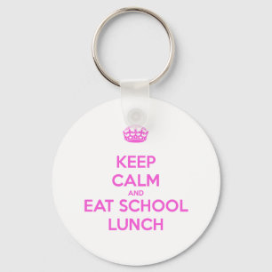 School Lunch Lady Loves Nutrition Key Ring
