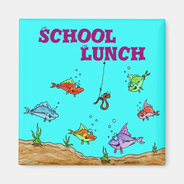 School, Lunch Magnet (Front)