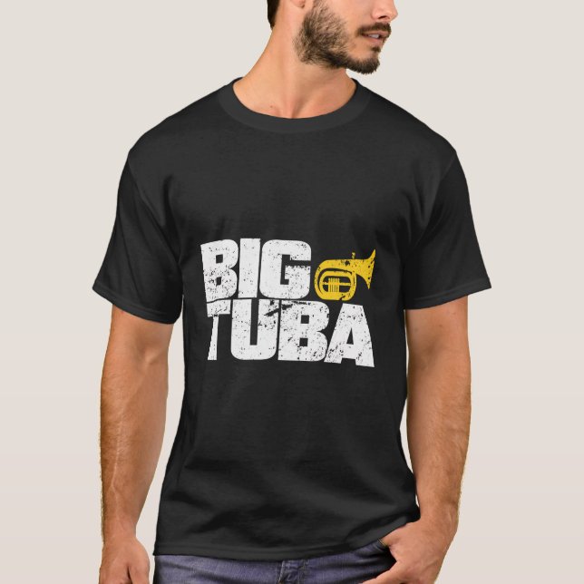 School Marching Band Funny Tuba T-Shirt (Front)