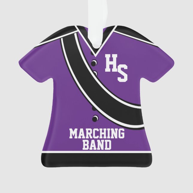 School Marching Band Ornament (Front)