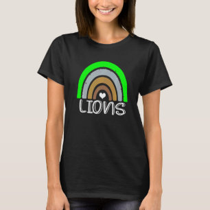 School Mascot Boho Rainbow Lions  T-Shirt