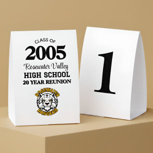 School Mascot Class Reunion Table Number