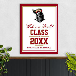 School Mascot Class Reunion Welcome Poster