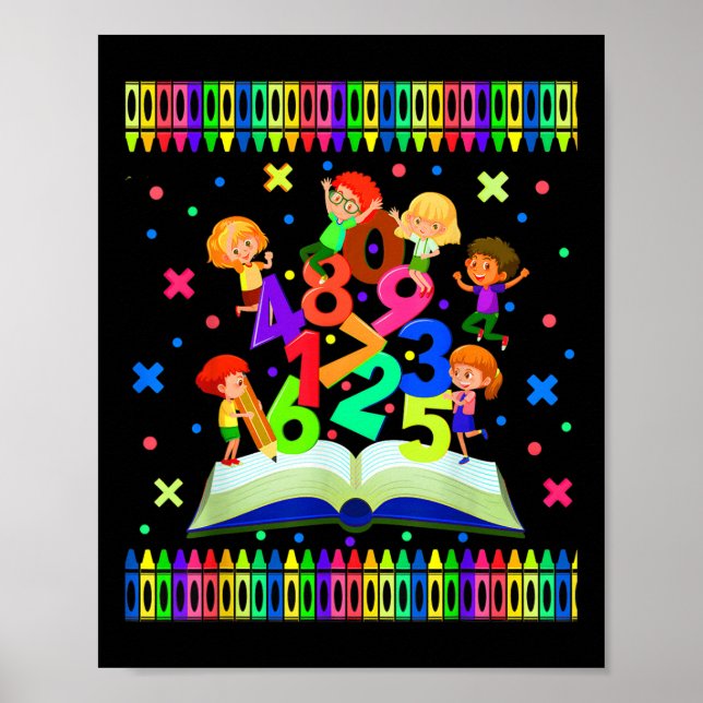 School Maths Day, Timetables, International Math O Poster (Front)