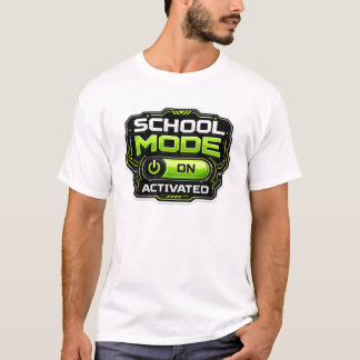 School Mode Activated Funny Gamer Back To School T-Shirt