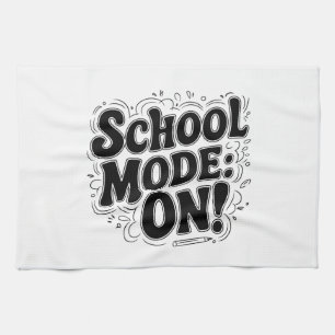 School Mode: ON! ,Vintage-Inspired Design Tea Towel