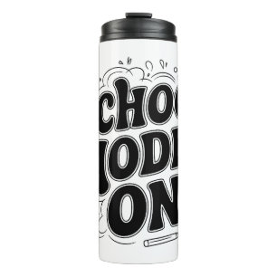 School Mode: ON! ,Vintage-Inspired Typography with Thermal Tumbler