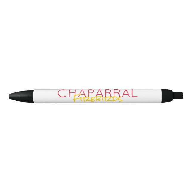 School NAME Team Colours NICKNAME Sports Kids Black Ink Pen (Front)