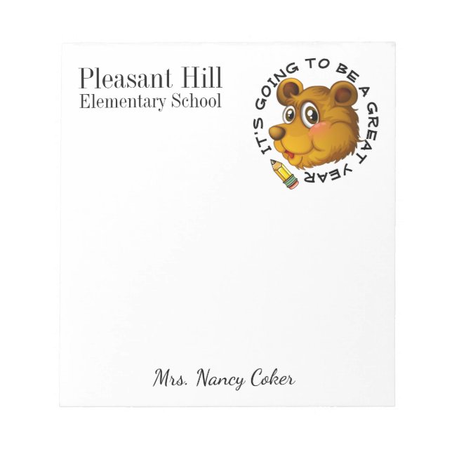 School Note Pad (Front)