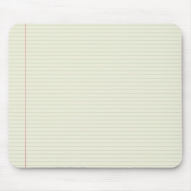 School Note Paper Mouse Pad (Front)