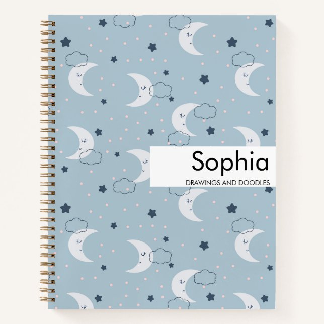 School Notebook, Personalised Back to School Noteb Notebook (Front)