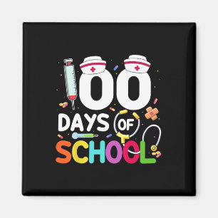 School Nurse 100 Days Of School Love Stethoscope N Magnet