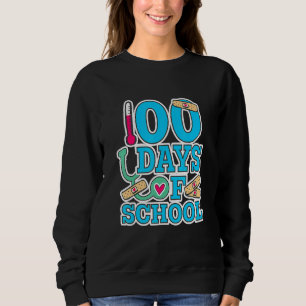 School Nurse 100 Days Of School Sweatshirt