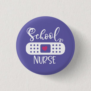 School Nurse 3 Cm Round Badge
