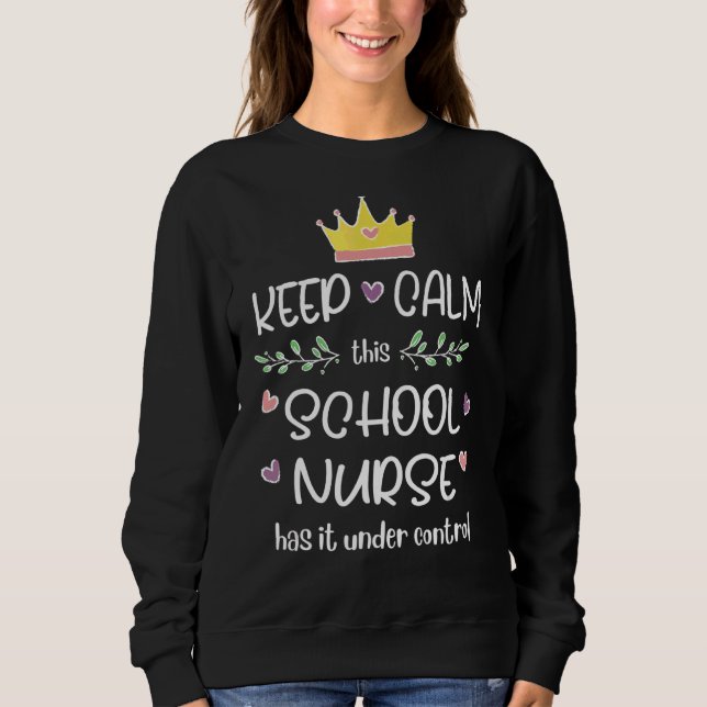 School Nurse 5 Sweatshirt (Front)