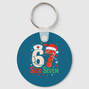School nurse 67 winter six sick seven joke gen key ring