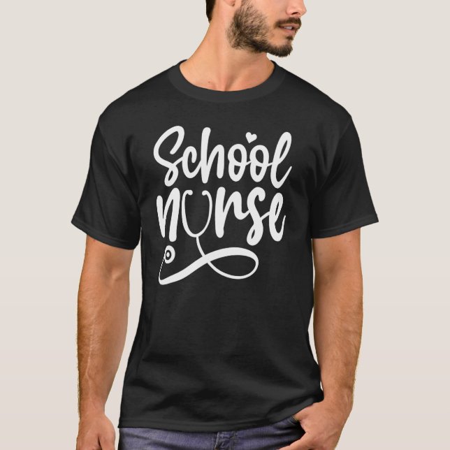 School Nurse Appreciation Back To School Cute Nurs T-Shirt (Front)